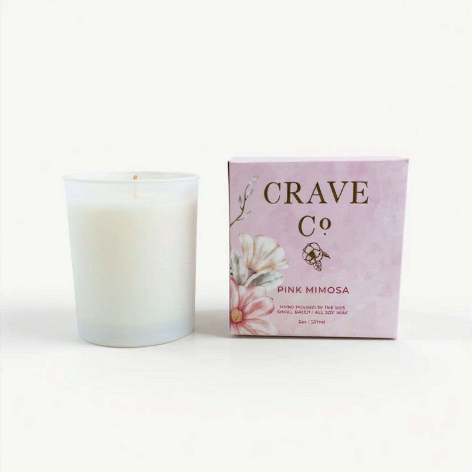 Outside The Box Pink Mimosa Scented Candle With Gift Box