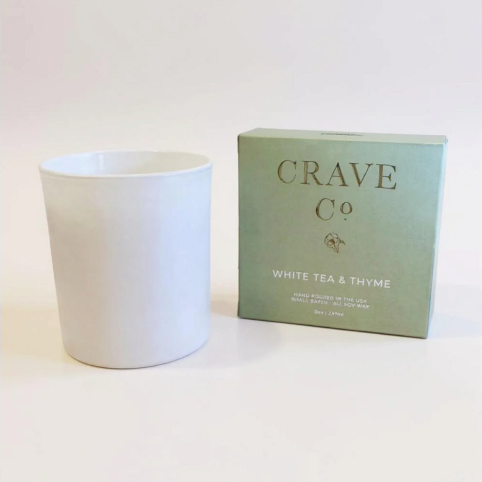 Outside The Box White Tea & Thyme Scented Candle With Gift Box