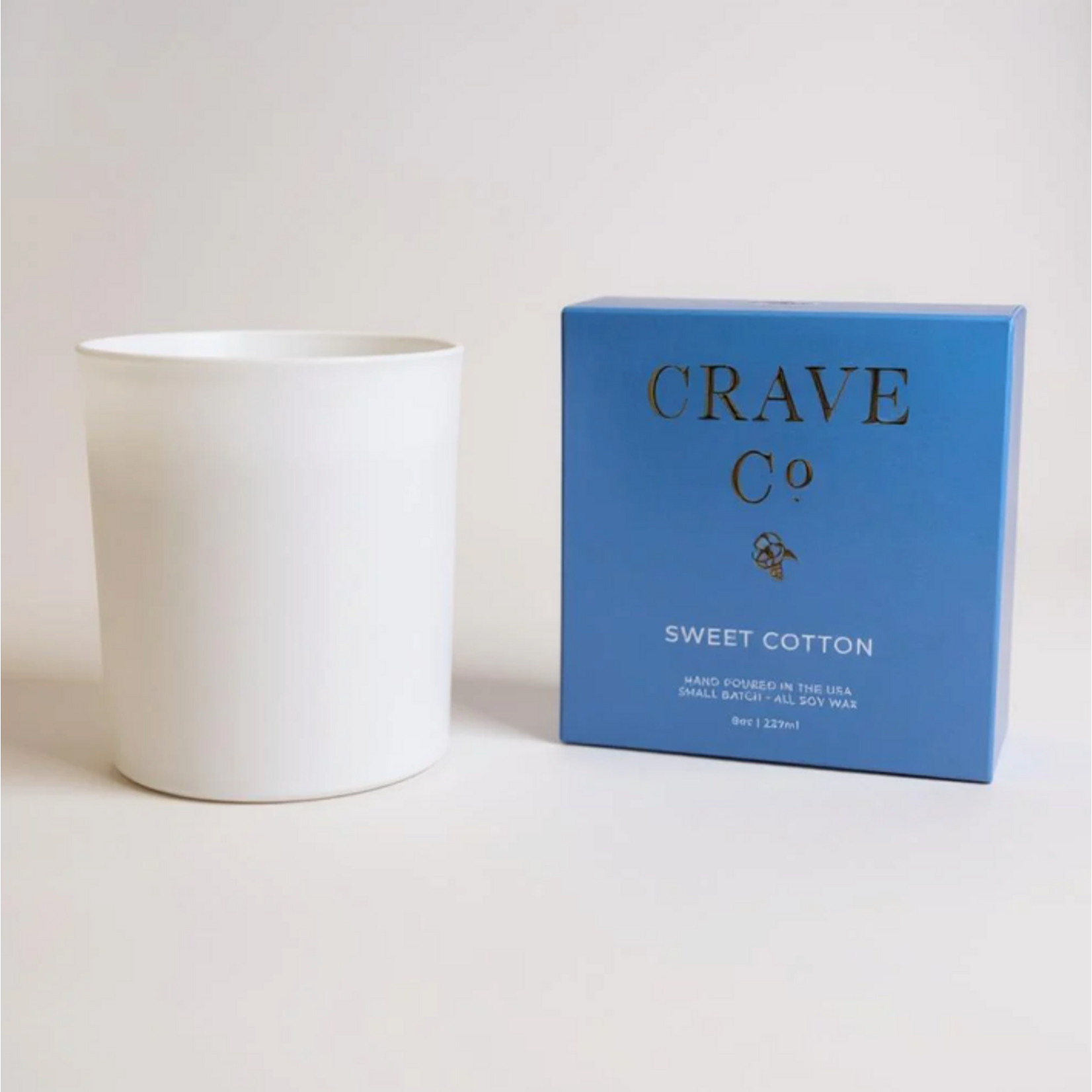 Outside The Box Sweet Cotton Scented Candle With Gift Box