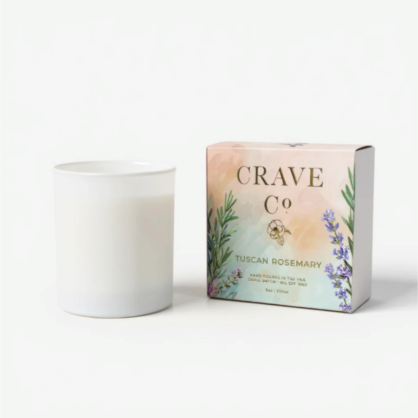 Outside The Box Tuscan Rosemary Scented Candle With Gift Box