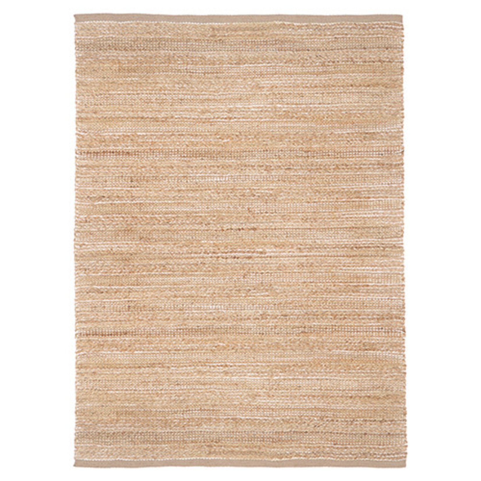 Outside The Box 10' x 14' Natural Fiber Hand WovenJute / Rayon Blend Area Rug In Cream Ivory  - 82400