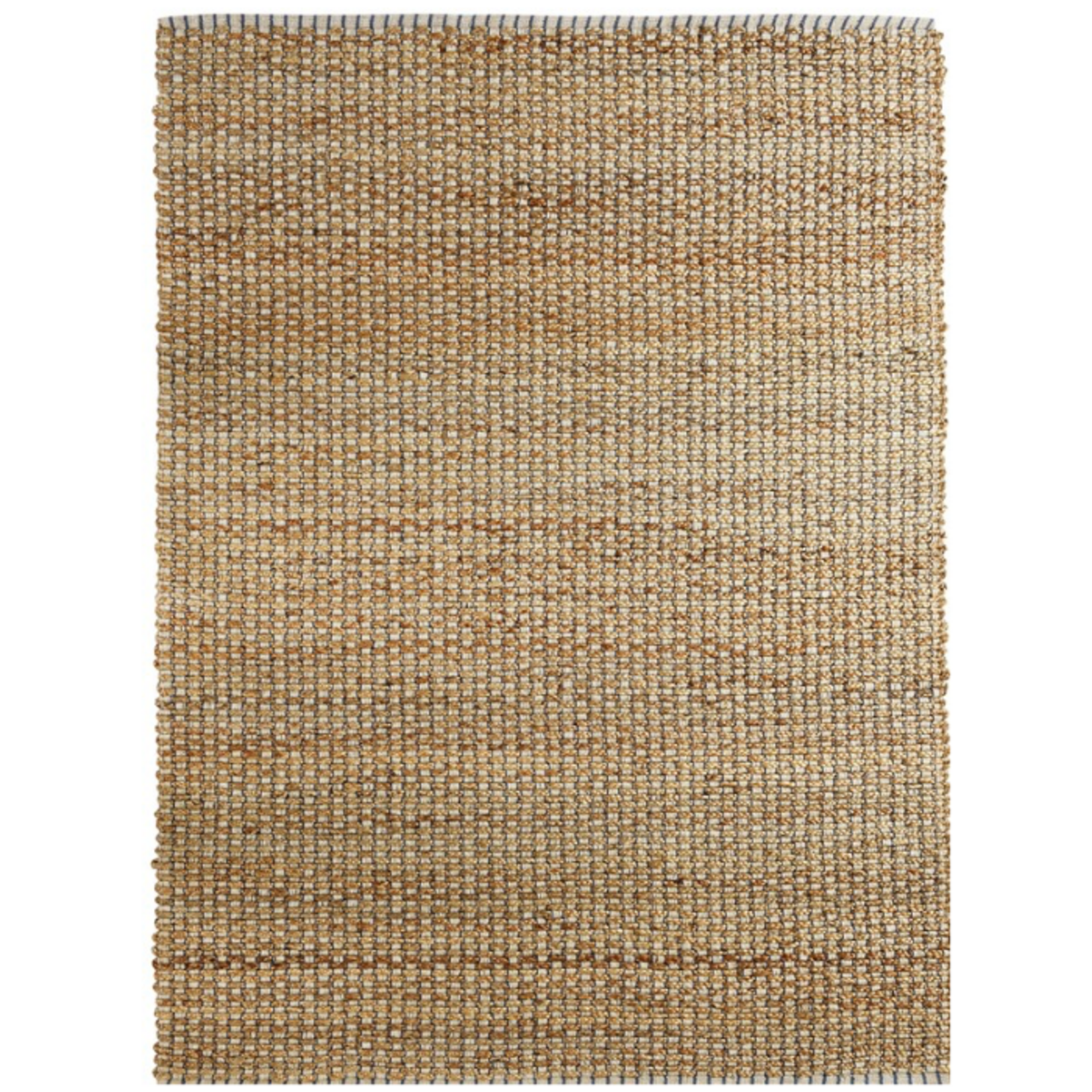 Outside The Box 9' x 12' Natural Fiber Hand Woven Jute / Cotton Blend Area Rug In Indigo - 03311