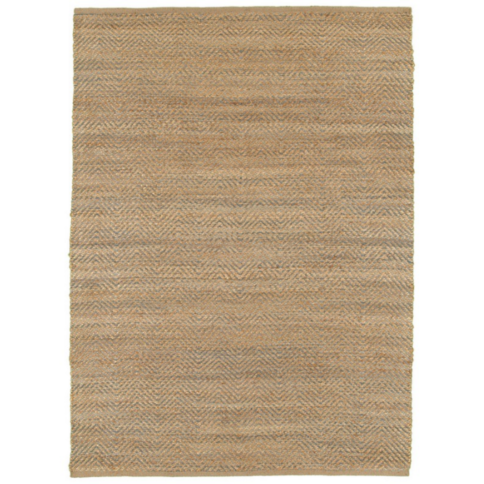 Outside The Box 9' x 12' Natural Fiber Hand Woven Jute / Cotton Blend Area Rug In Gray - 03344
