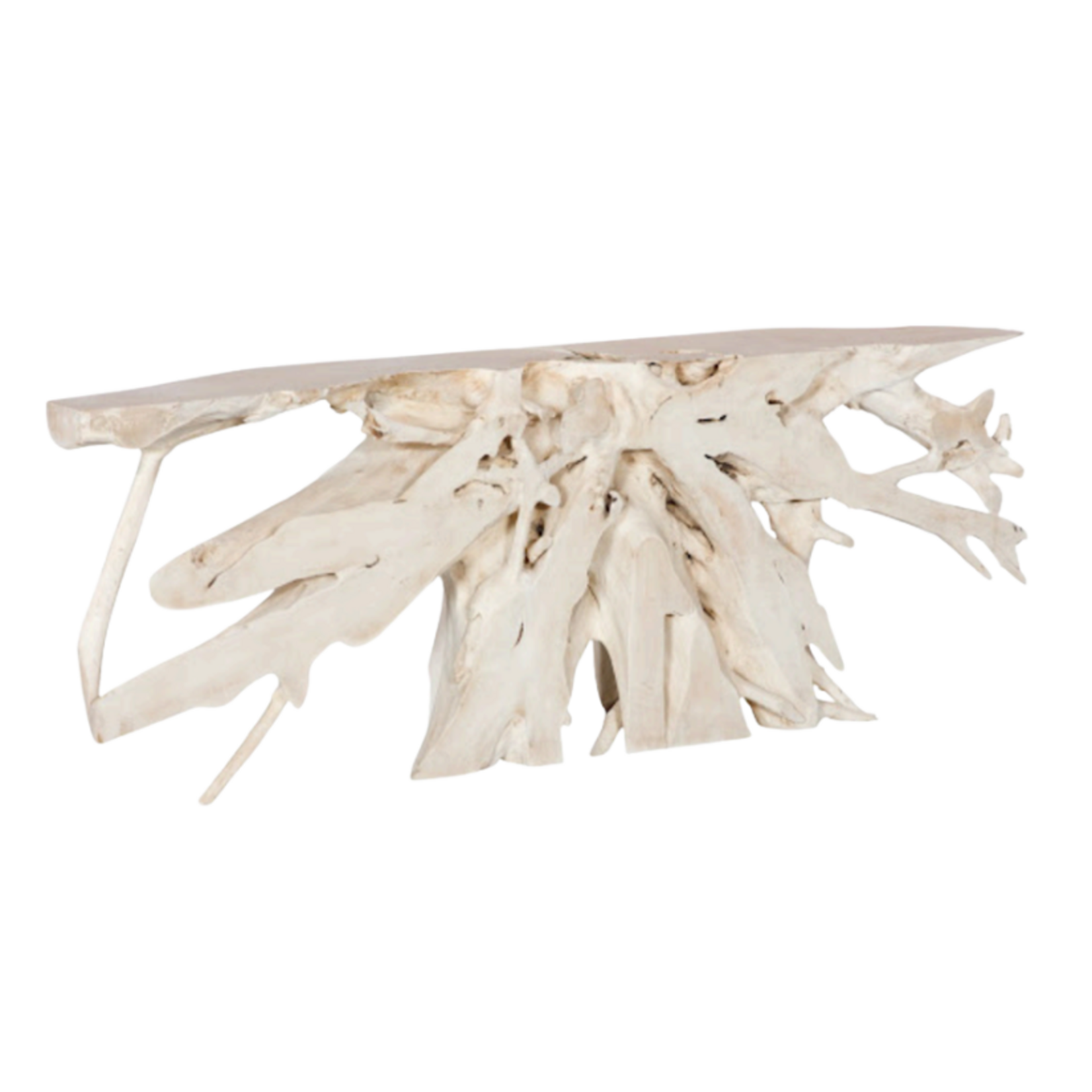 Outside The Box 84x16x32 Bleached Teak Root Console Table #3