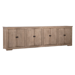 Outside The Box 109x18x31 Nicole Light Warm Wash Reclaimed Pine 8 Door Sideboard