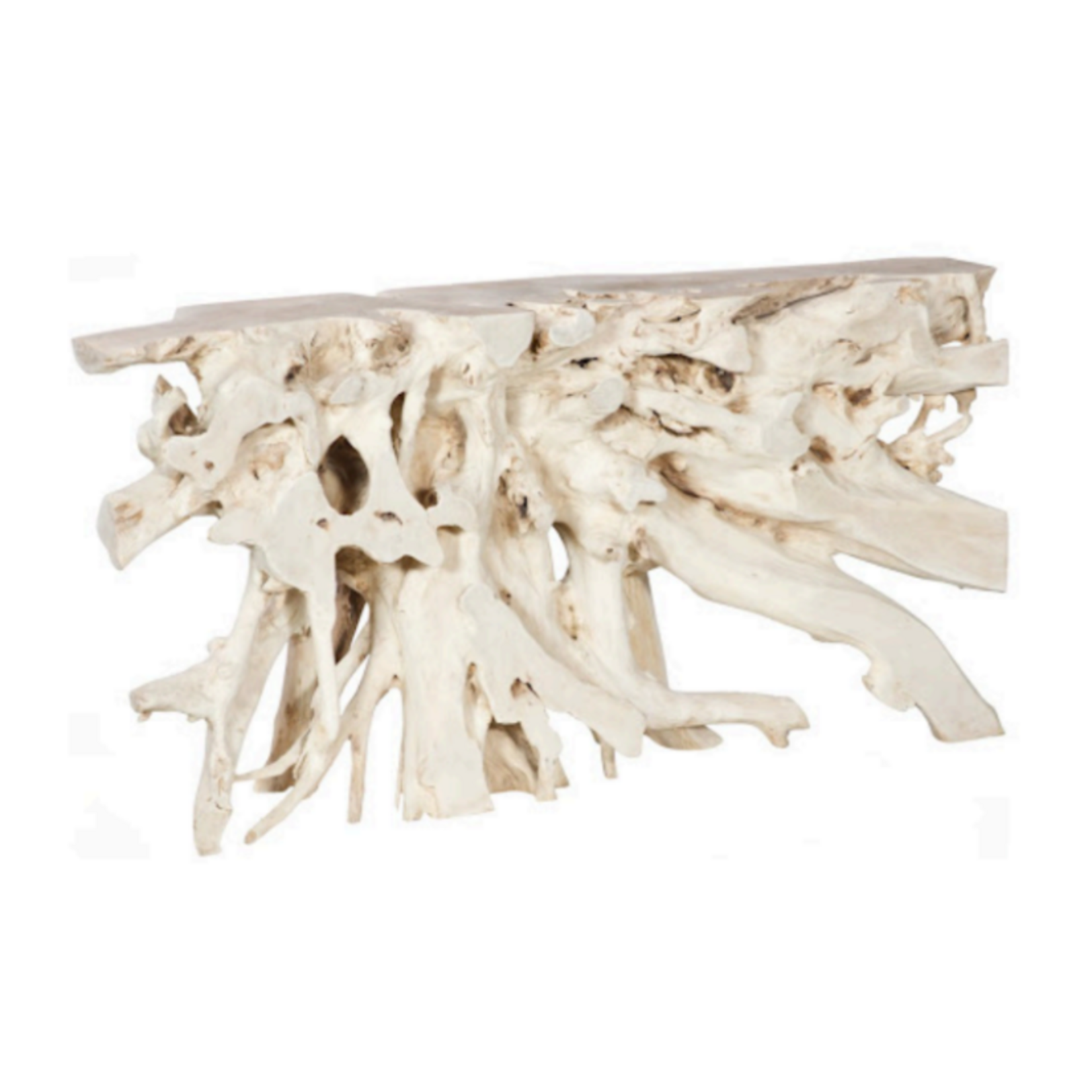 Outside The Box 72x16x36 Bleached Teak Root Console Table #12