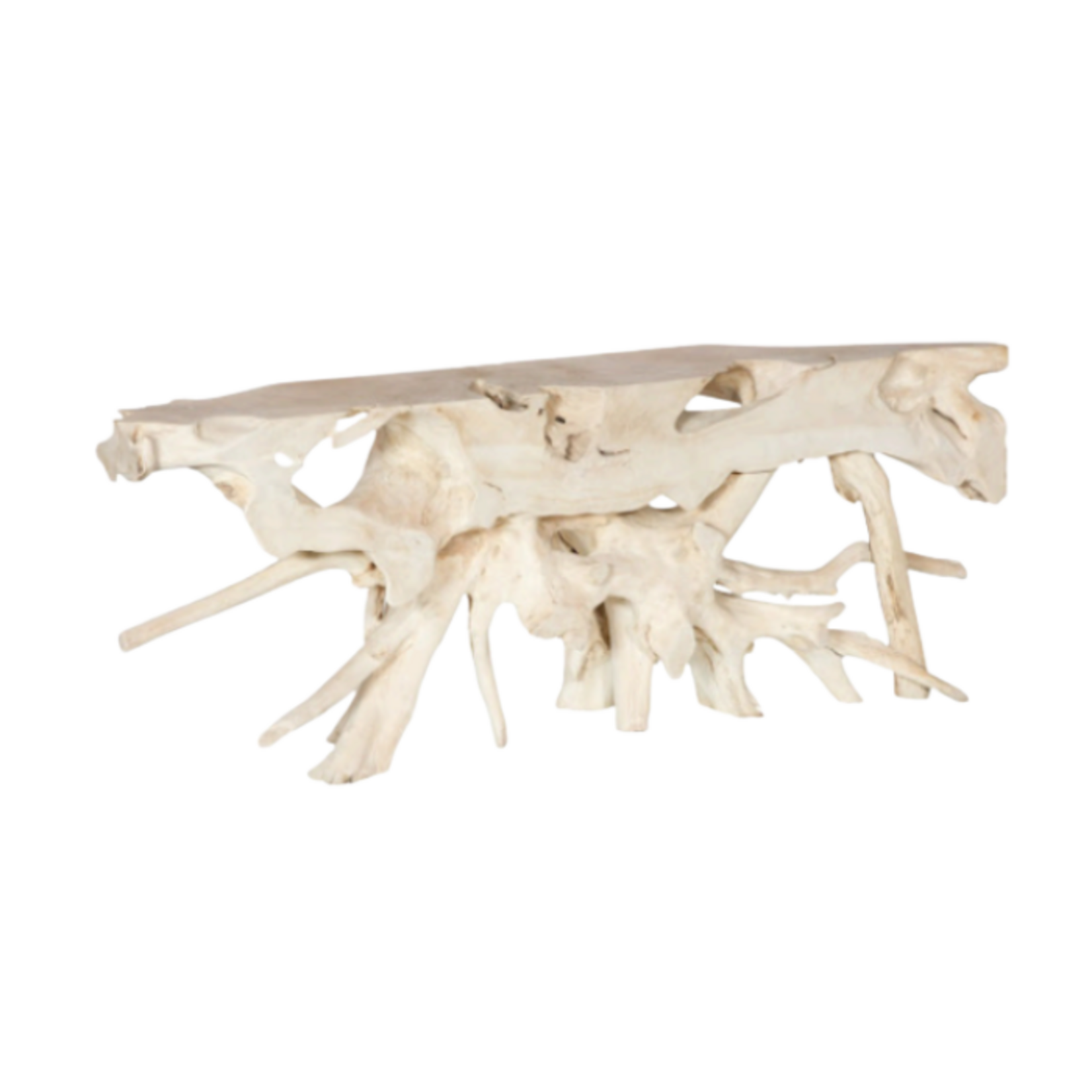 Outside The Box 84x16x32 Bleached Teak Root Console Table #4