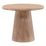 Outside The Box 36" Marci Solid Acacia Wood Round Bistro Table In Weathered Natural