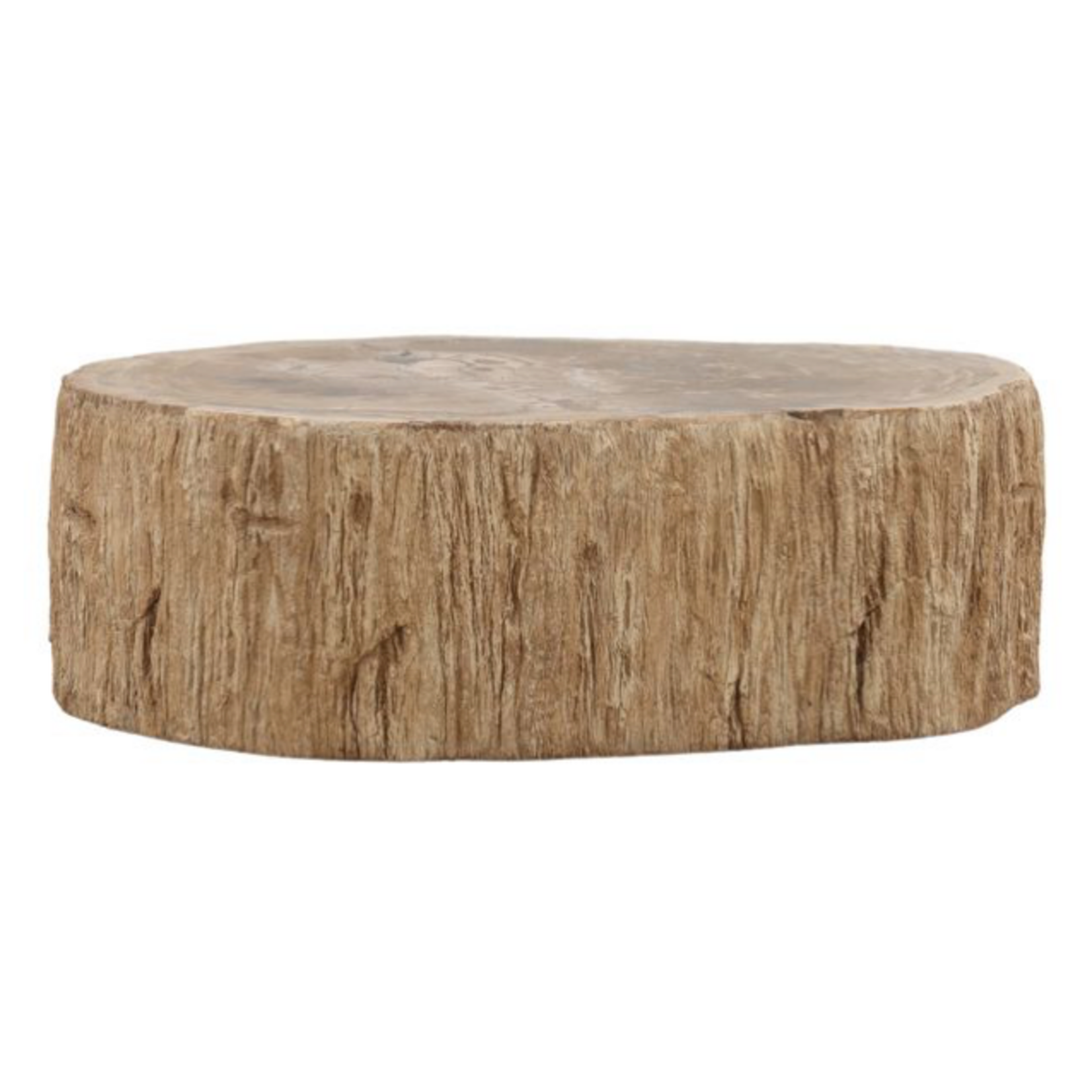 Outside The Box 42x32x14 Arik Petrified Wood Coffee Table In Light Natural