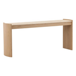Outside The Box 70x16x30 Kaden Marble & Natural Oak Wood Console Table