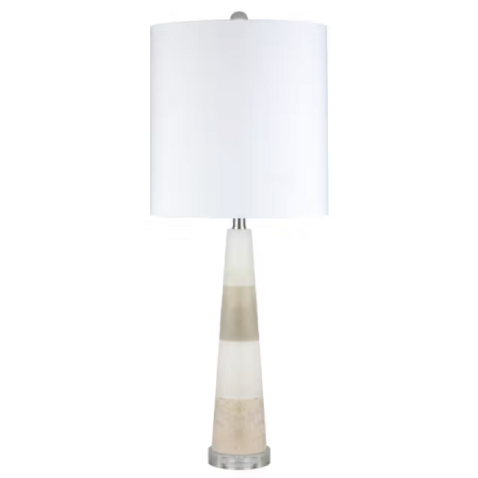 Outside The Box 30" Shrila White & Natural Alabaster Table Lamp