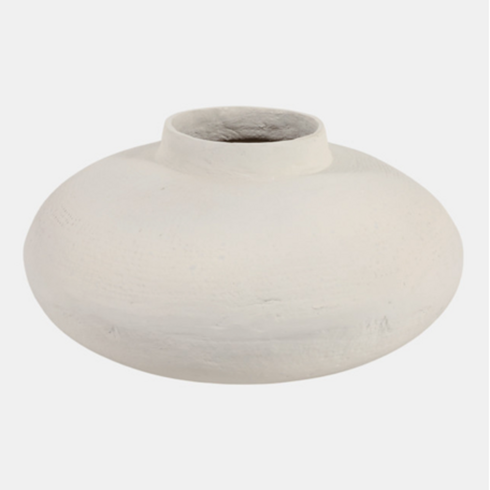 Outside The Box 8" Ivory Paper Mache Vase