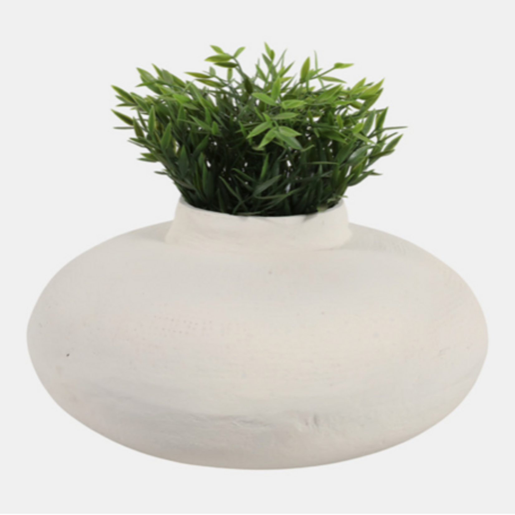 Outside The Box 8" Ivory Paper Mache Vase