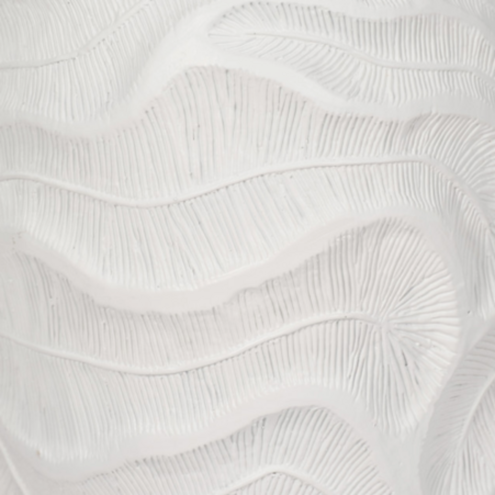 Outside The Box 16" White Coastal Coral Resin Vase