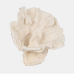 Outside The Box 12" Coastal Ivory Coral Fan  Resin Sculpture