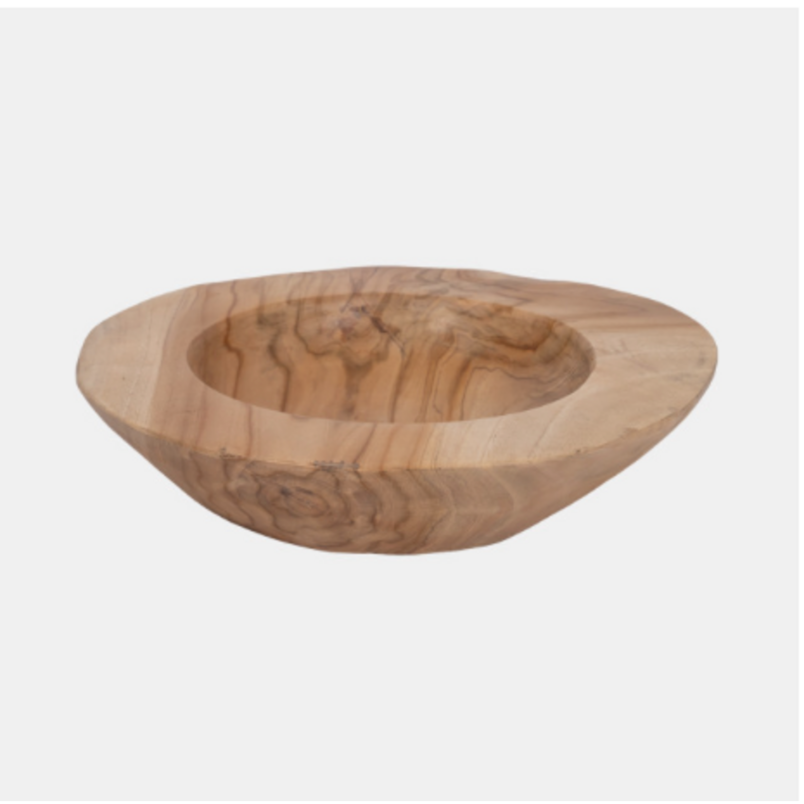 Outside The Box 16" Natural Organic Teak Bowl