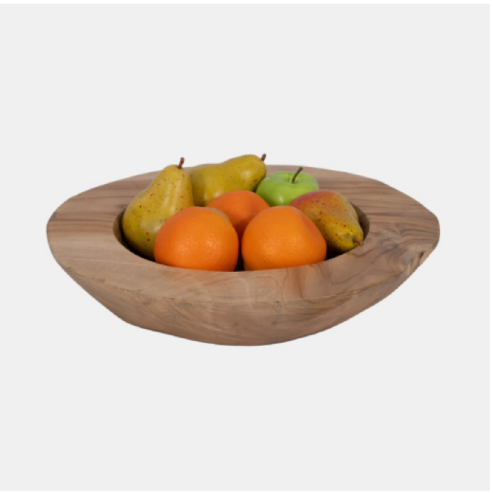 Outside The Box 16" Natural Organic Teak Bowl