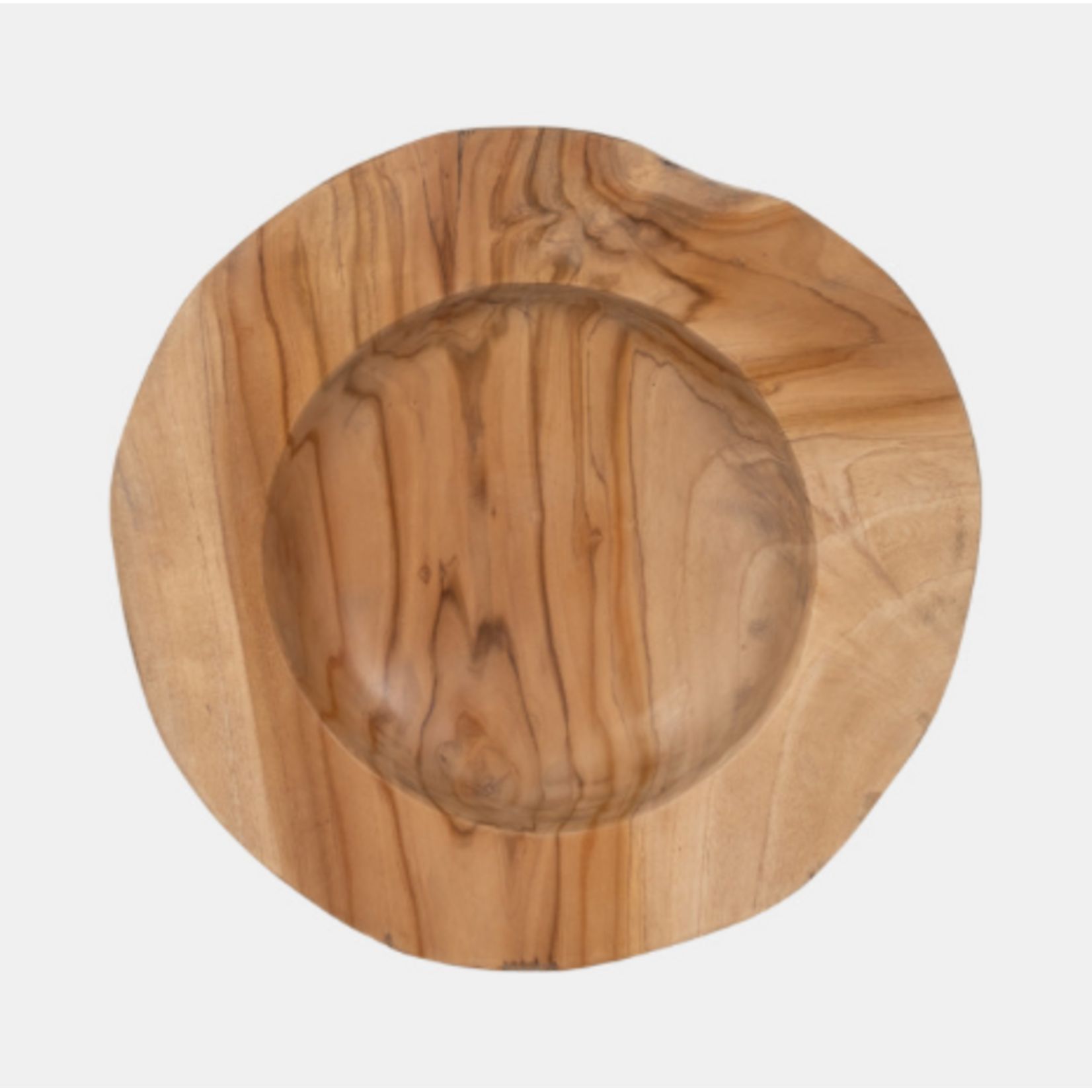 Outside The Box 16" Natural Organic Teak Bowl