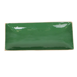Outside The Box 24' Green Enamel Mango Wood Rectangular Tray