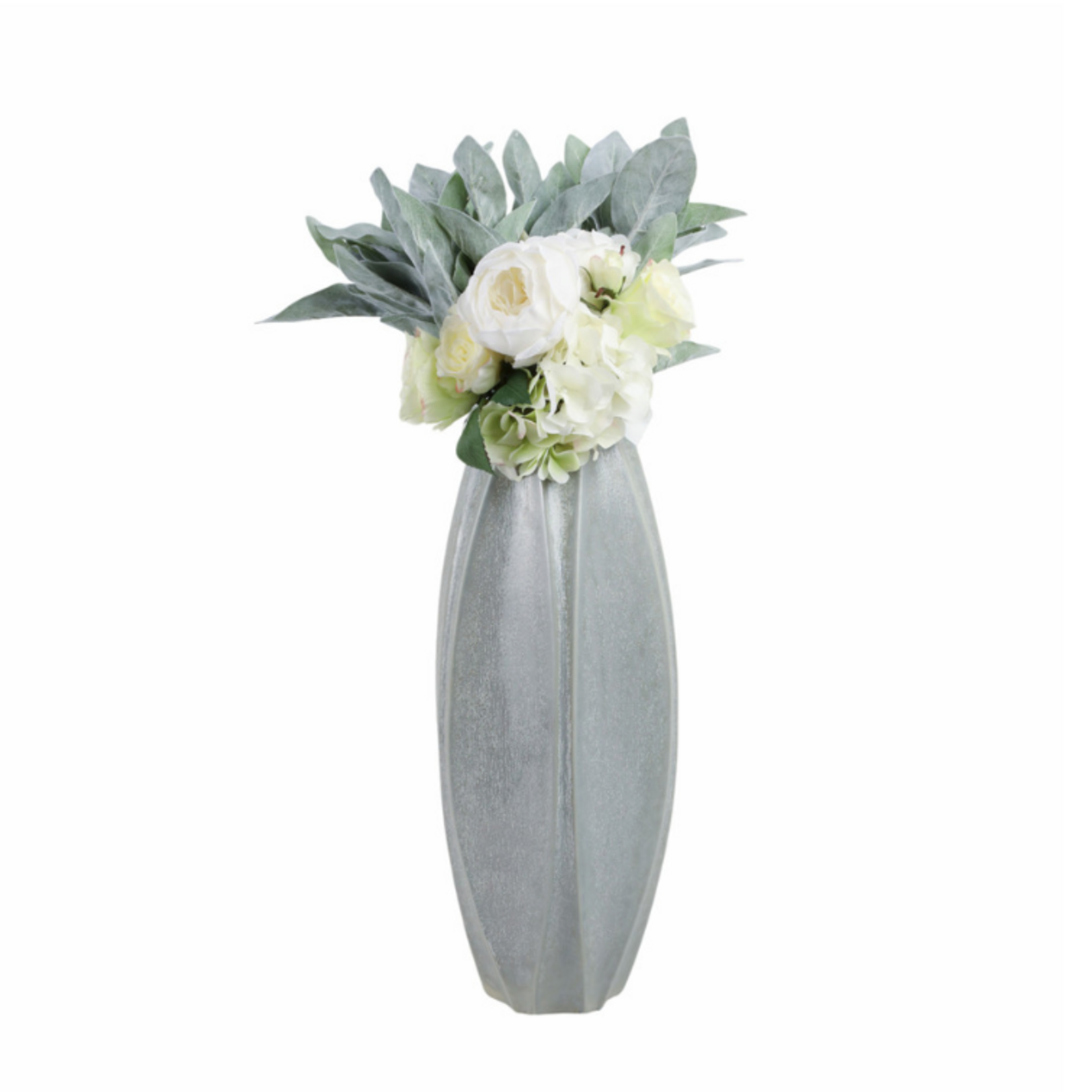 Outside The Box 20" Aveiro Portugal Gray Ceramic Vase