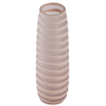 Outside The Box 15" Westerly Ivory Carved Glass Vase