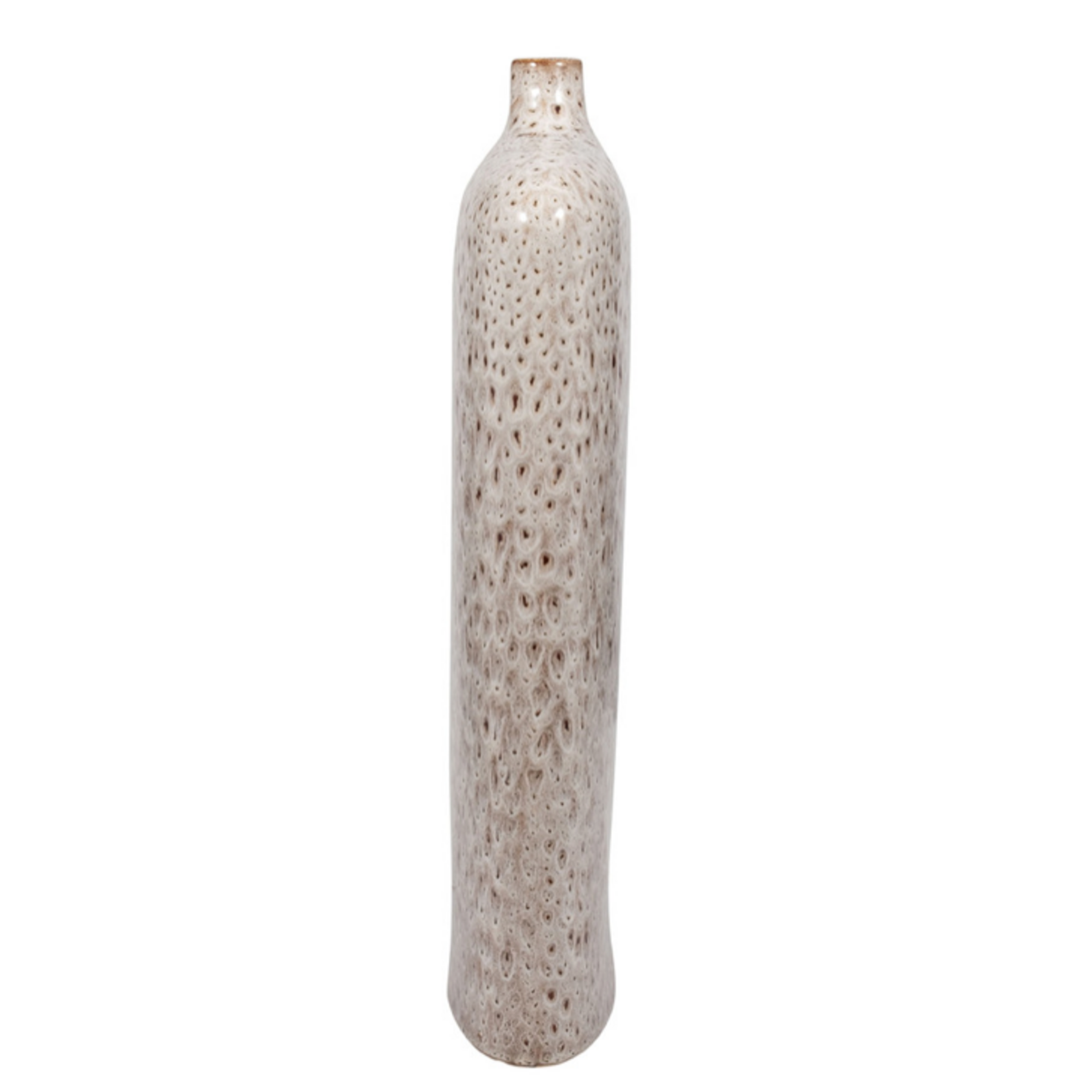 Outside The Box 22" Truman Beige Ceramic Vase