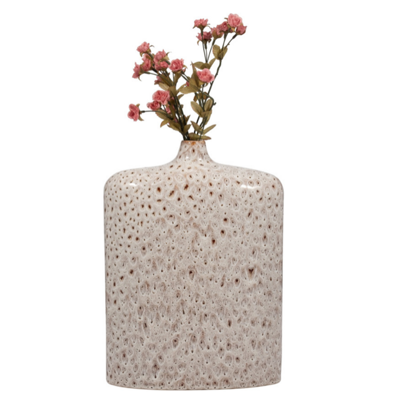Outside The Box 17" Truman Beige Stoneware Ceramic Vase