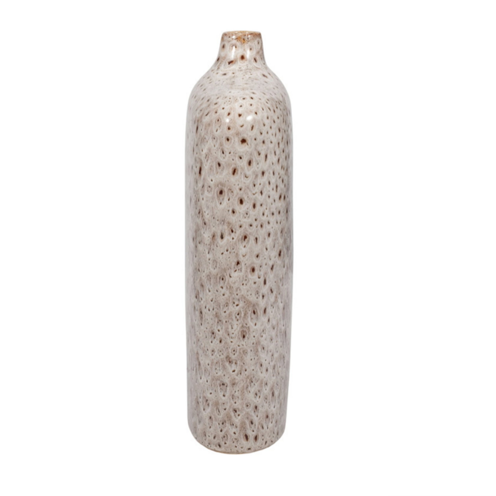 Outside The Box 17" Truman Beige Stoneware Ceramic Vase