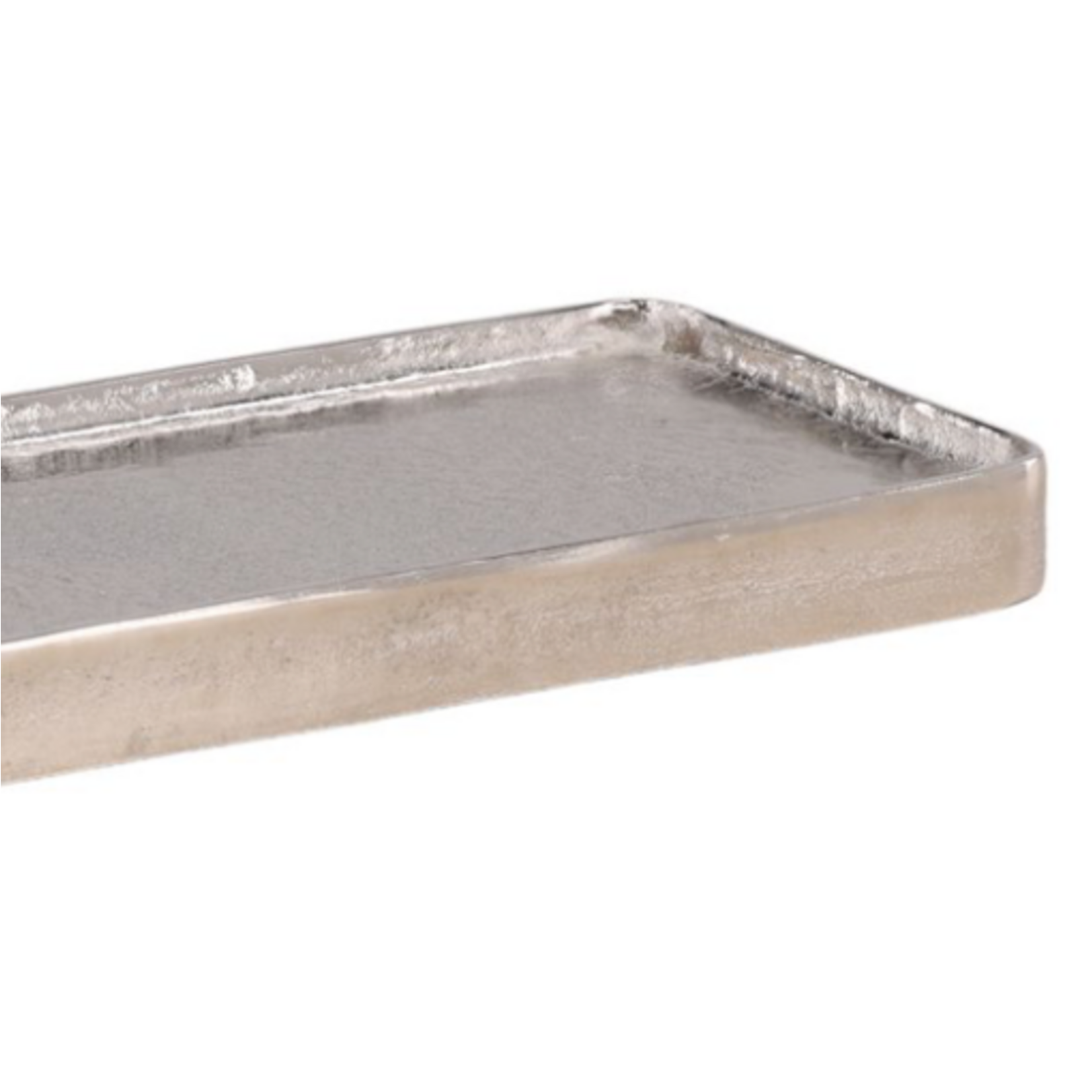 Outside The Box 42x9 Zev Aluminum Silver Tray