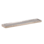 Outside The Box 42x9 Zev Aluminum Silver Tray