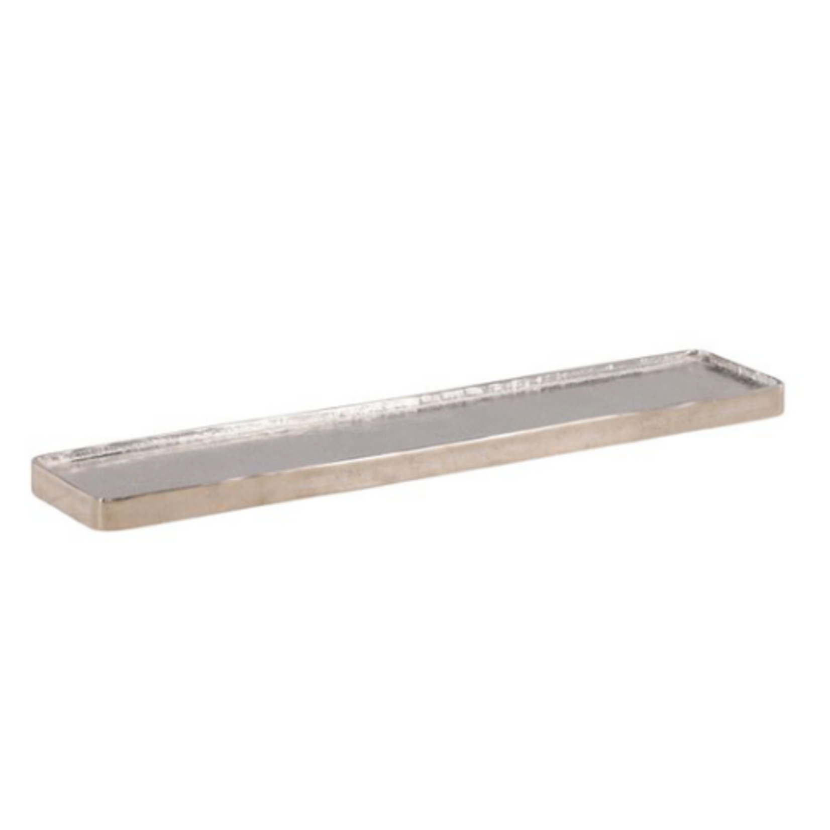 Outside The Box 42x9 Zev Aluminum Silver Tray