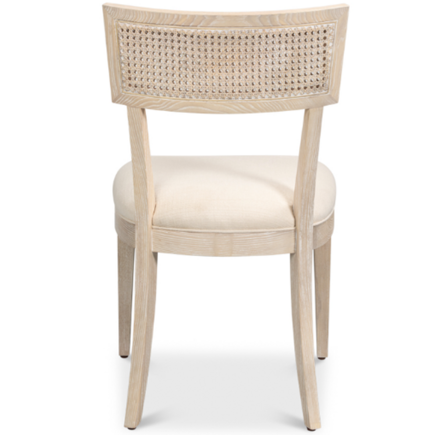 Outside The Box Ridge Cream Linen Performance & Bleached Oak Wood Dining Chair