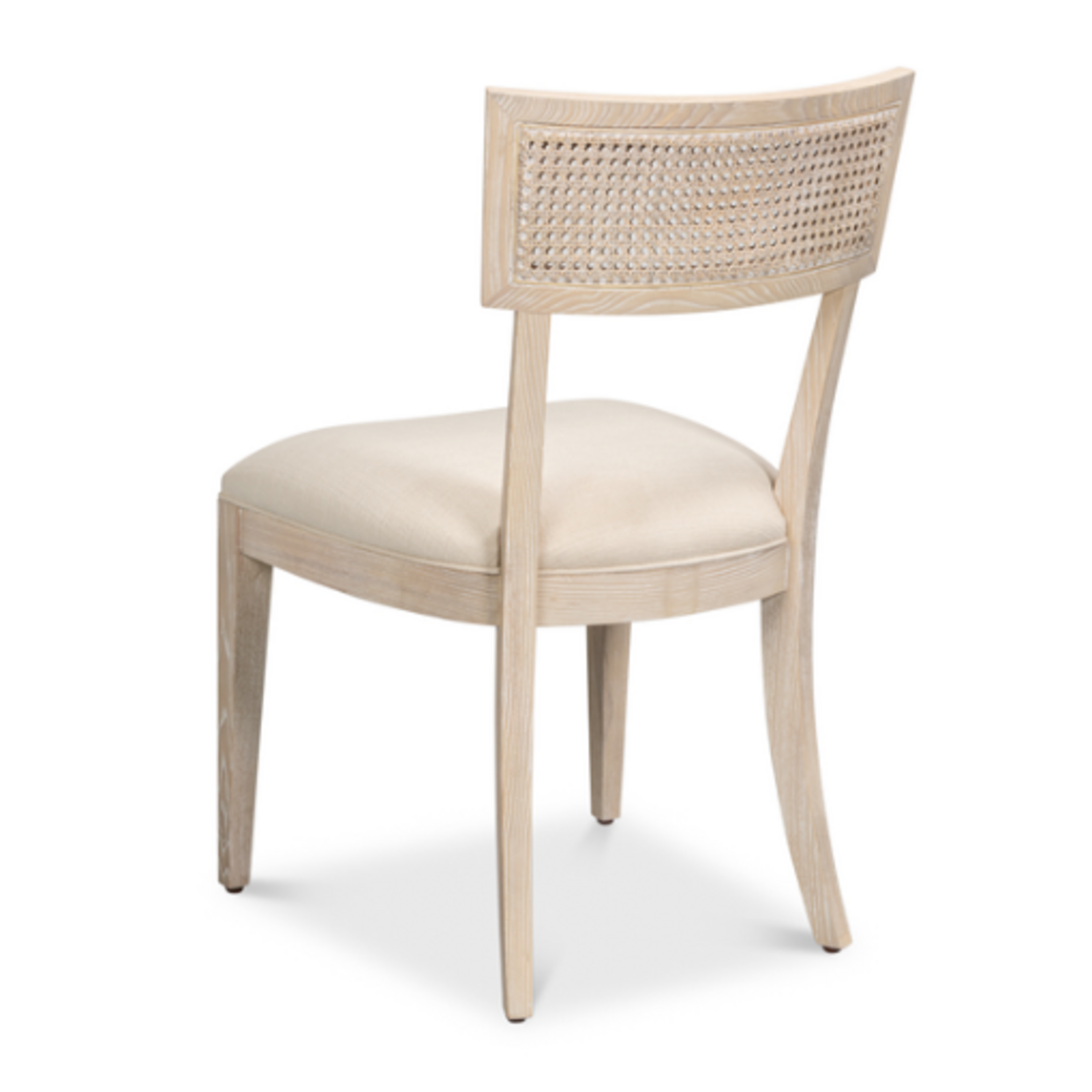Outside The Box Ridge Cream Linen Performance & Bleached Oak Wood Dining Chair