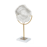 Outside The Box 15" Sandy III White Coastal Sand Dollar Sculpture