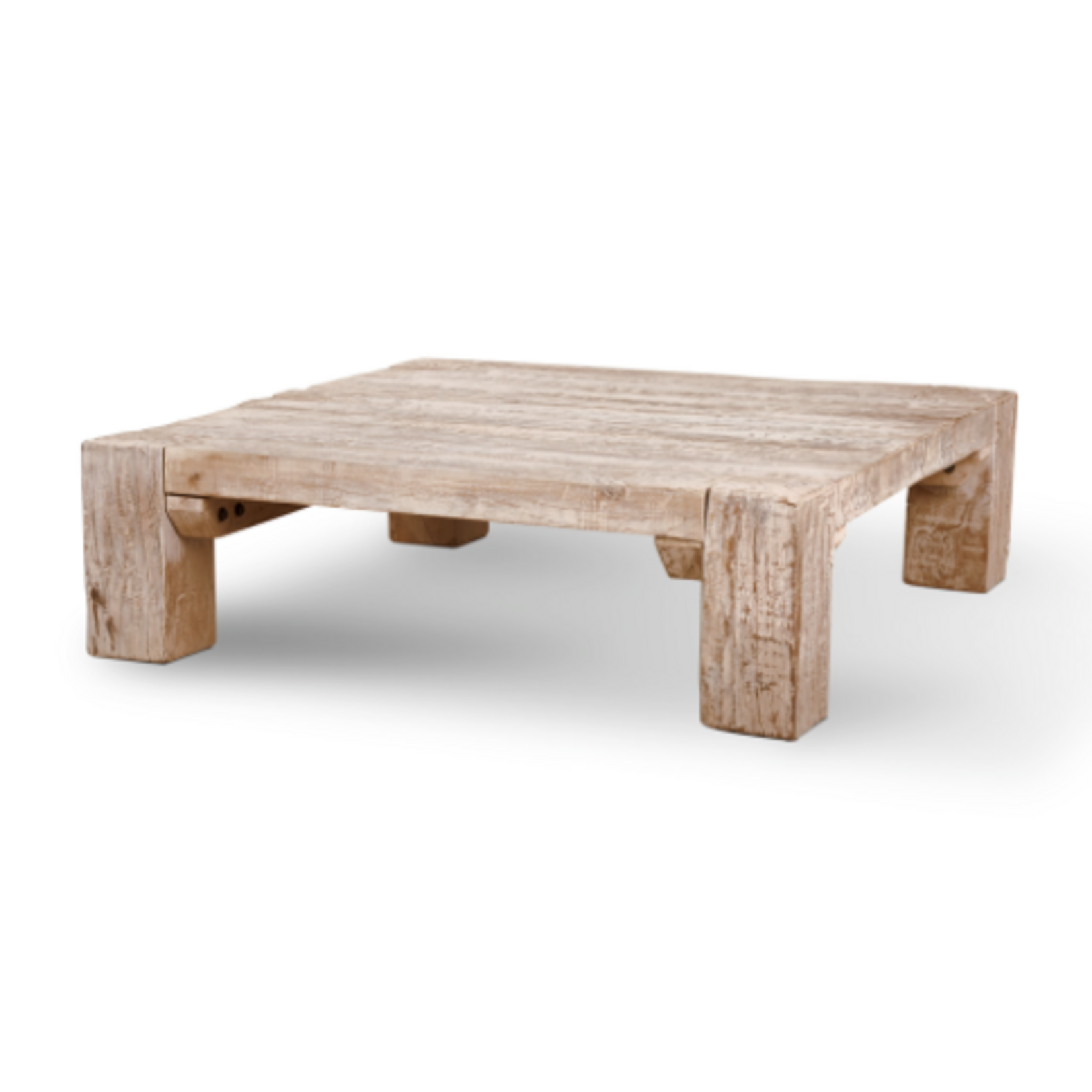 Outside The Box 48x48 Ana Square Reclaimed Solid Wood Coffee Table