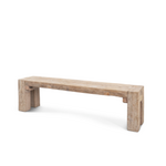 Outside The Box 70x14x18 Ana Whitewash Reclaimed Wood Bench