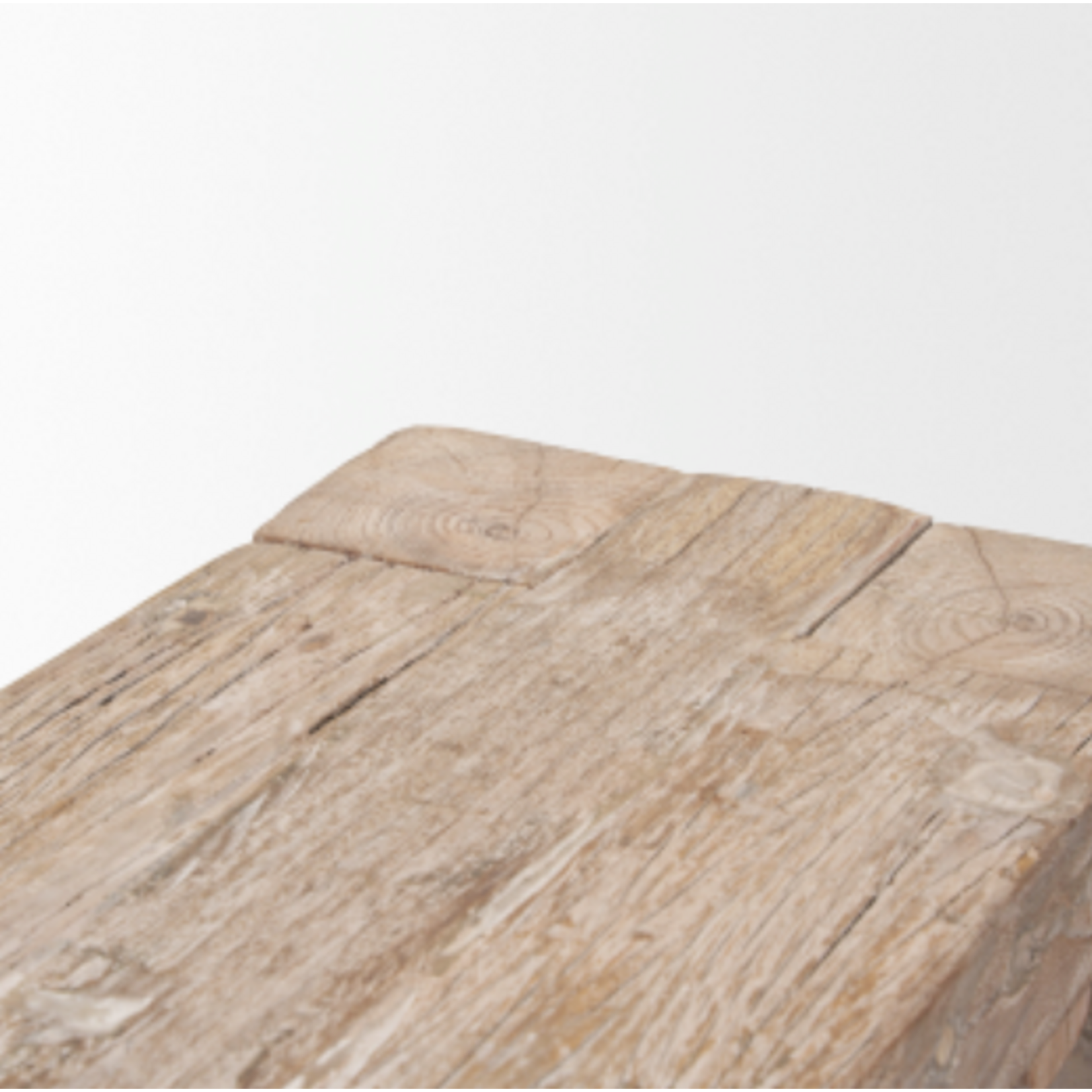 Outside The Box 70x14x18 Ana Whitewash Reclaimed Wood Bench