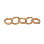 Outside The Box 29" Natural Rattan Ring Decorative Chain