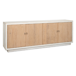 Outside The Box 94x20x34 Sarreid White & Natural Reclaimed Pine 4 Door Sideboard