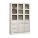 Outside The Box 90x19x60 Sarried White Washed Distressed Reclaimed Pine 6 Door Bookcase