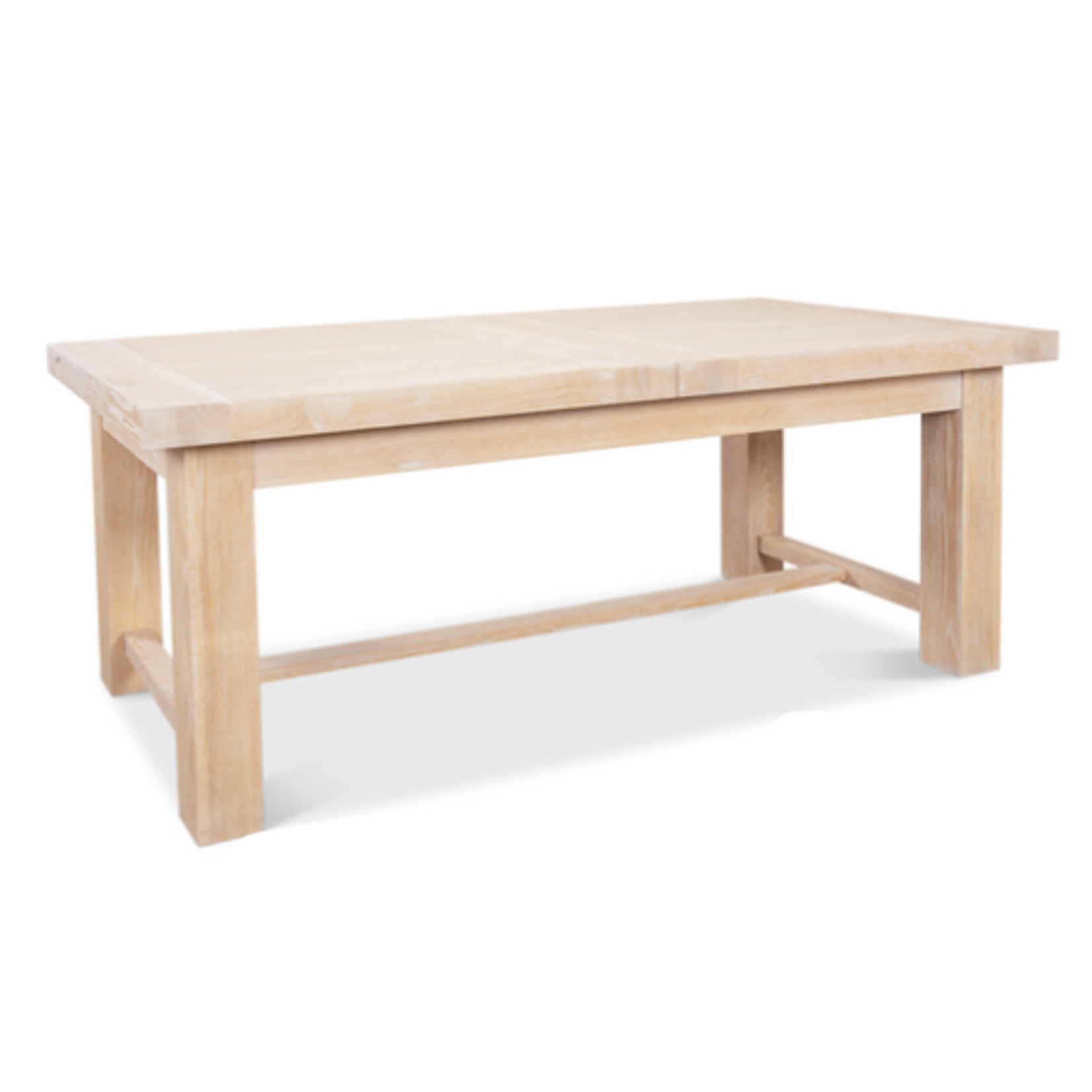 Outside The Box 78" Extends To 110" Bauhaus Natural Solid Oak Dining Table