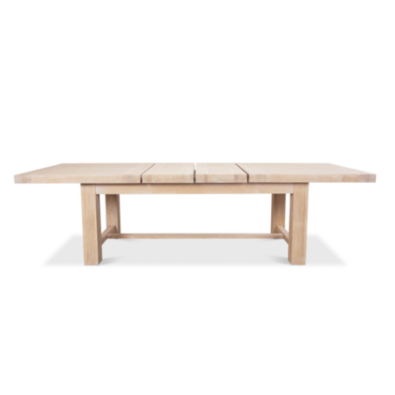Outside The Box 78" Extends To 110" Bauhaus Natural Solid Oak Dining Table