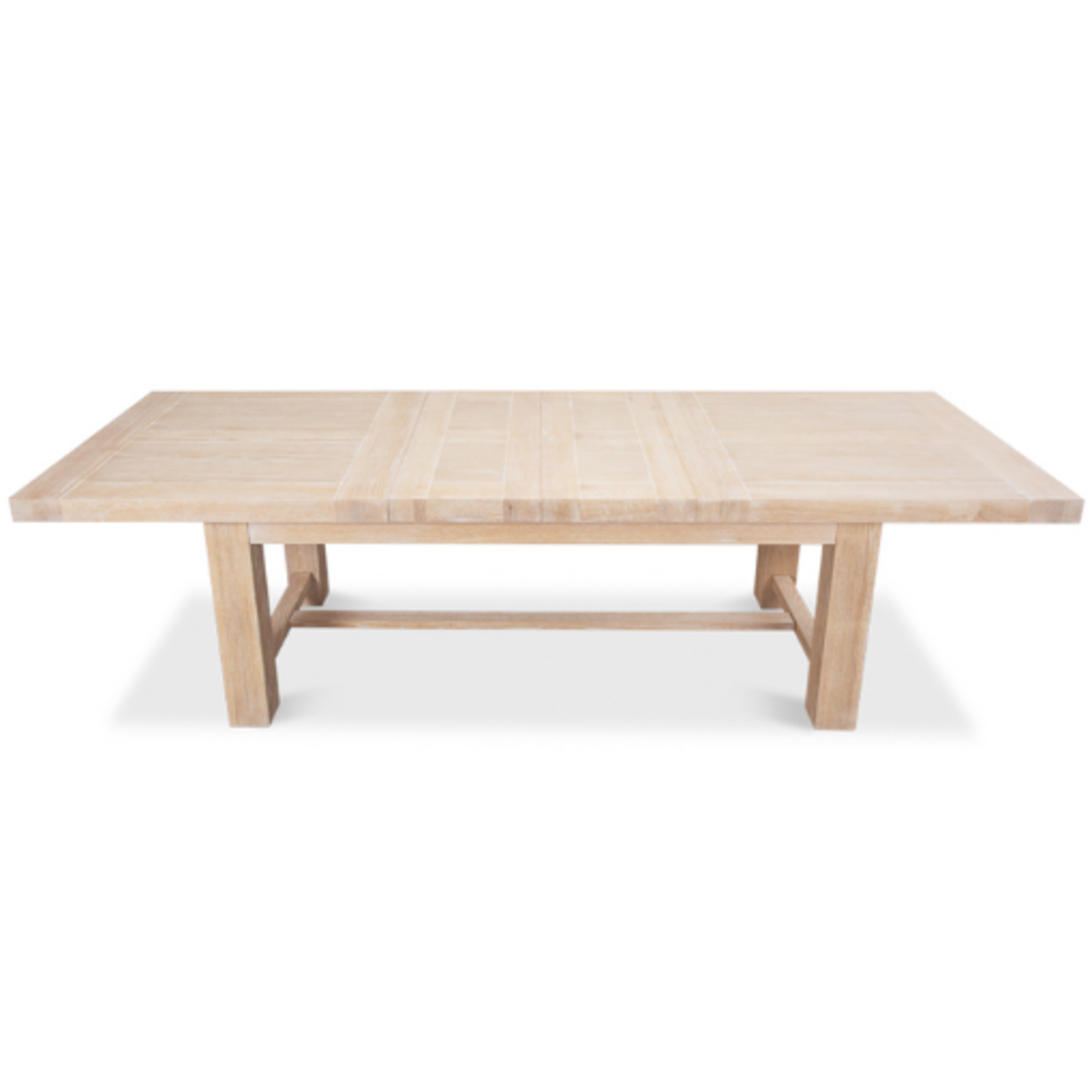 Outside The Box 78" Extends To 110" Bauhaus Natural Solid Oak Dining Table