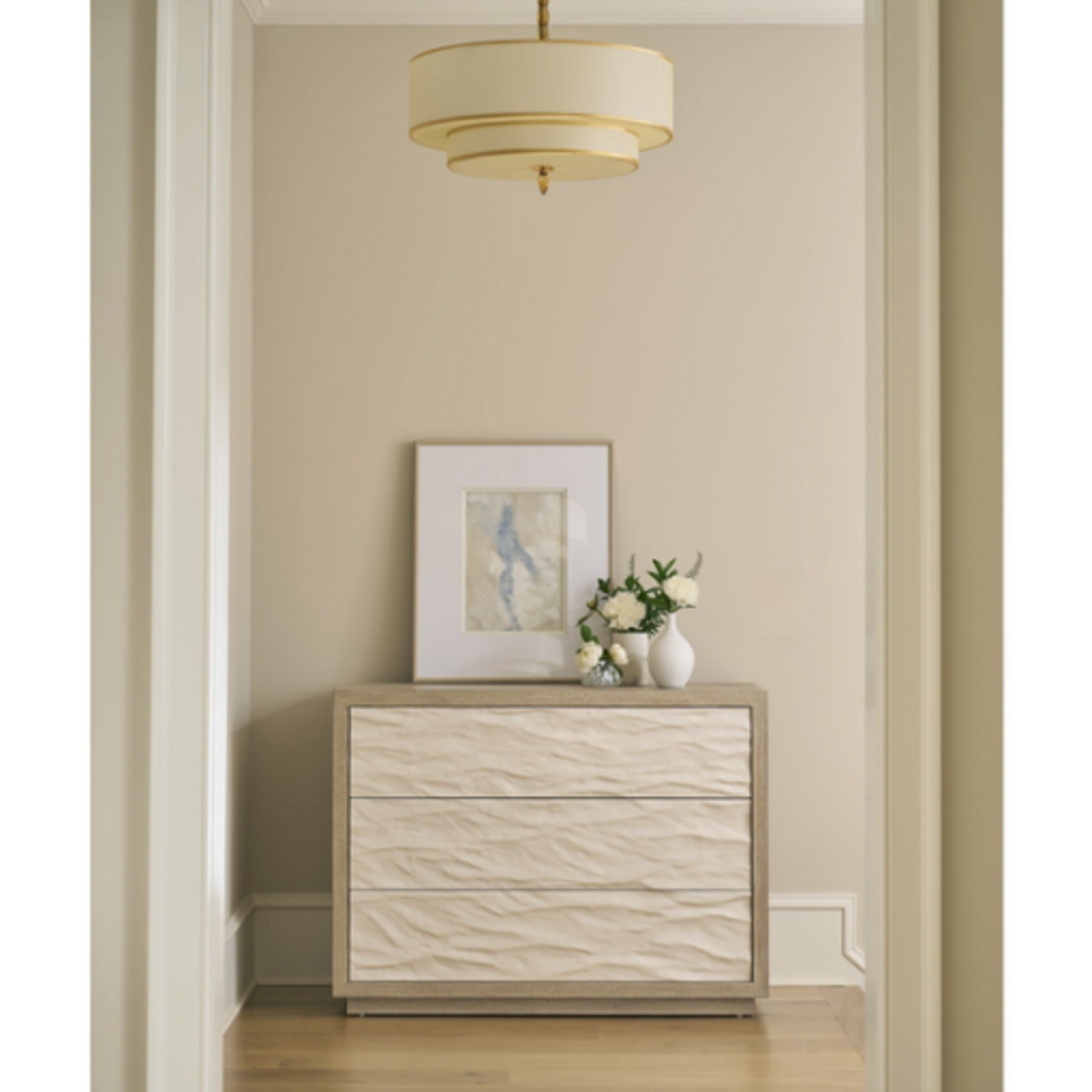 Outside The Box 48x19x36 Dockside Oasis Warm Natural Oak 3 Drawer Chest