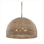 Outside The Box 31" Huxley Natural Rattan Pendant