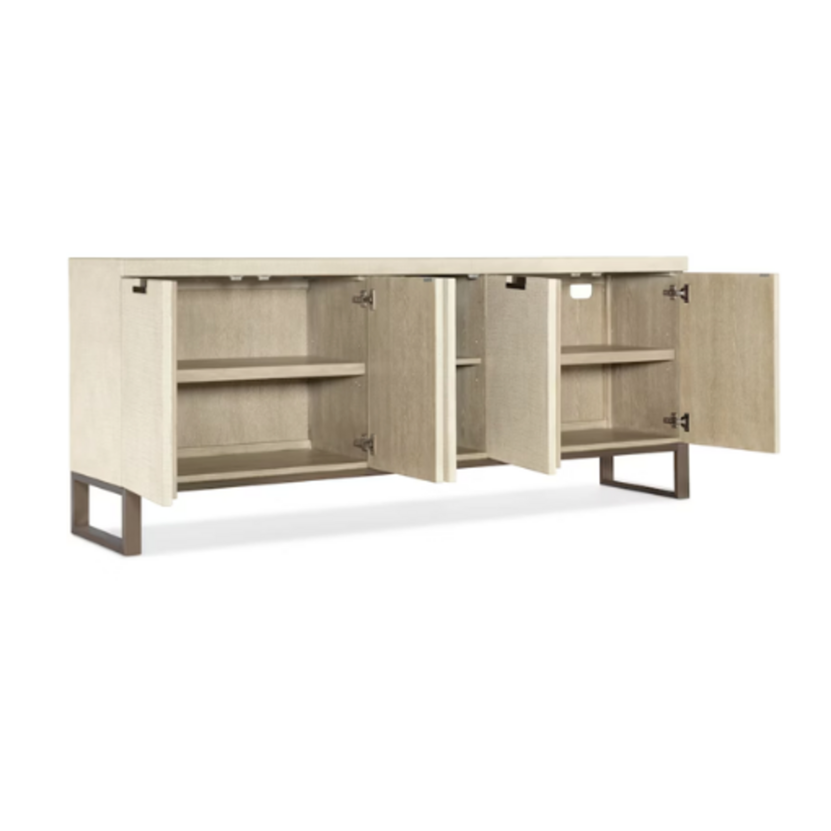 Outside The Box 82x18x35 Hooker Furniture Cascade Pebble Beach Burlap 5 Door Server / Sideboard