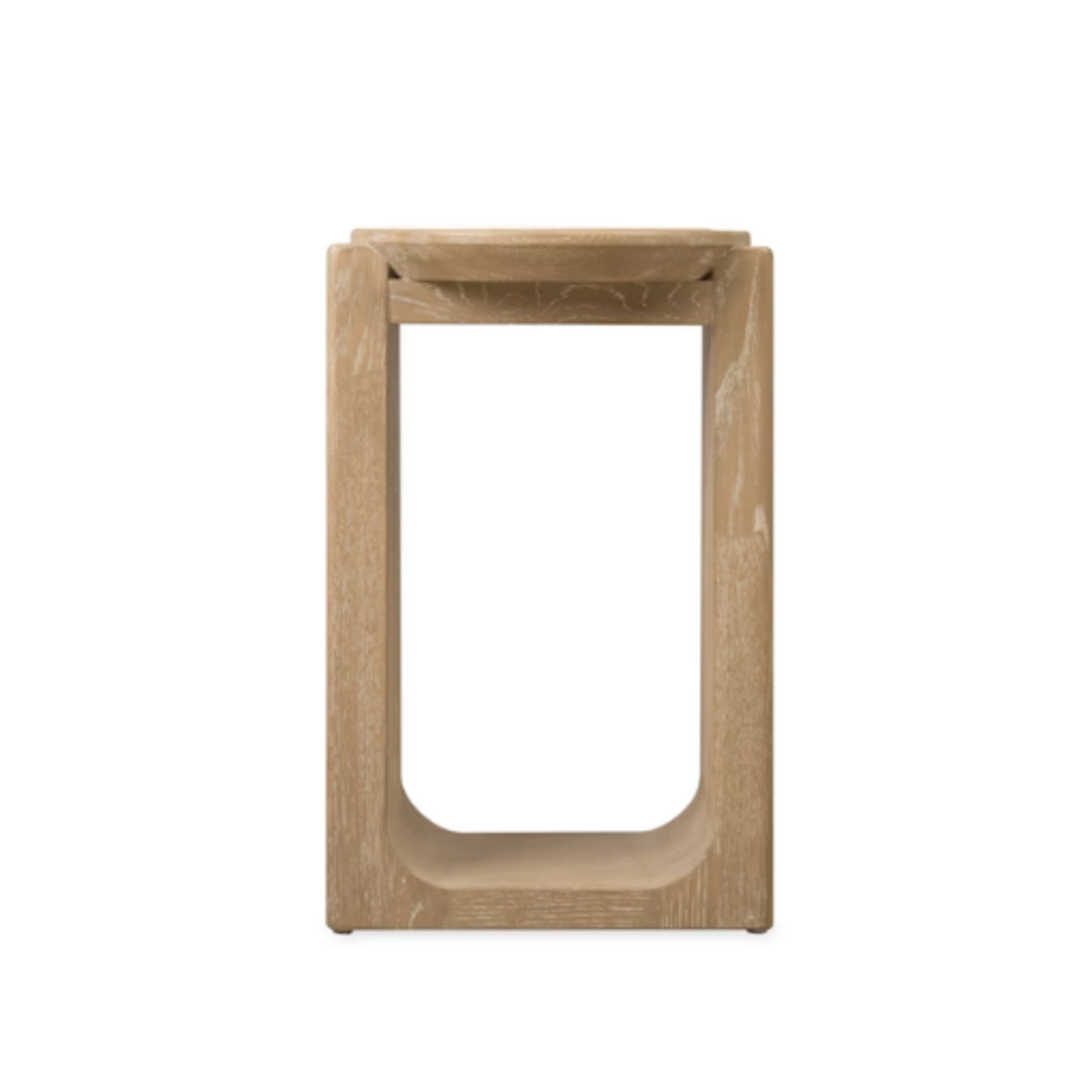 Outside The Box 15x14x24 Hooker Furniture Helena Marble & White Washed Oak Side Table