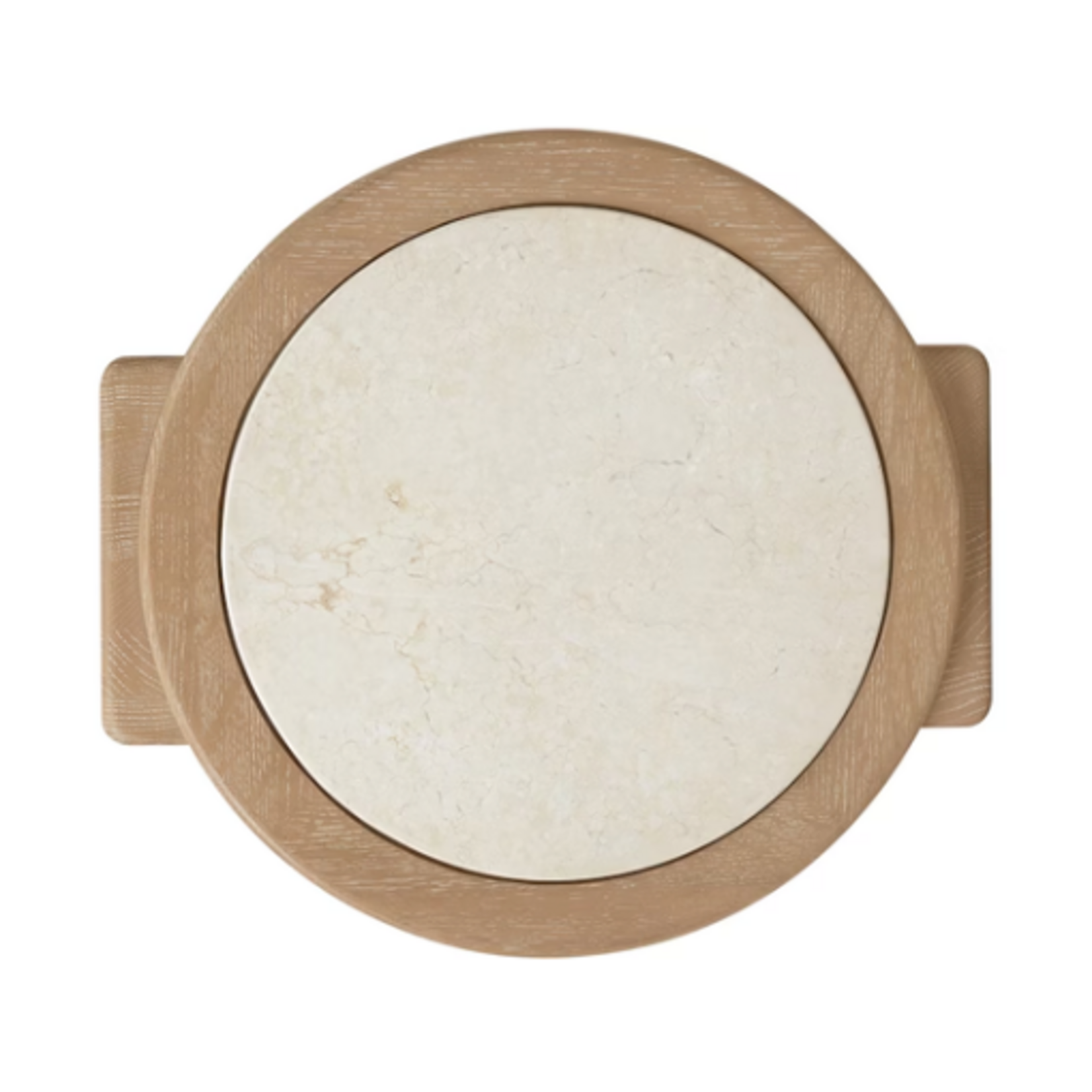 Outside The Box 15x14x24 Hooker Furniture Helena Marble & White Washed Oak Side Table