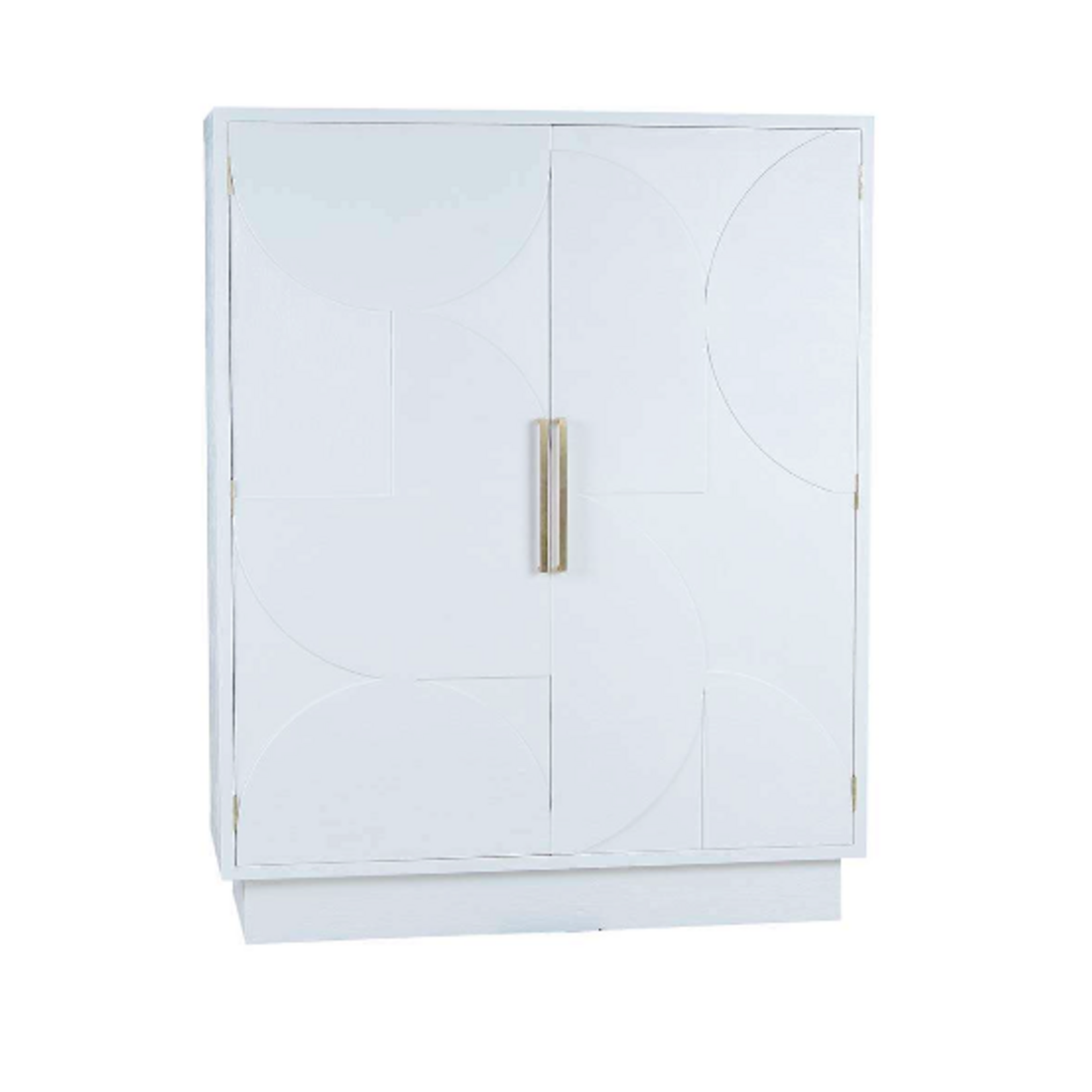 Outside The Box 70x21x56 Astoria Solid Mahogany 2 Door Bar Cabinet In Rugged White - RGW