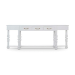 Outside The Box 92x18x36 Limehouse Solid Mahogany 3 Drawer Console Table In Rugged White - RGW